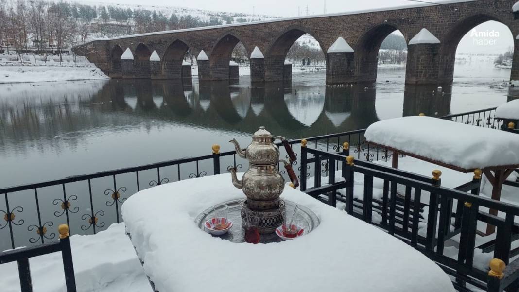 Dicle Nehri’nden muhteşem kış görüntüleri! 5